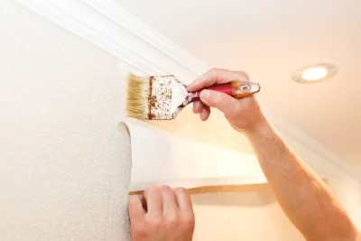 Pose de papier peint à Merten — revêtements muraux et toiles de verre